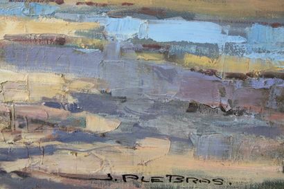 Jean-Pierre LEBRAS (1937-2017) 
Marée basse,...