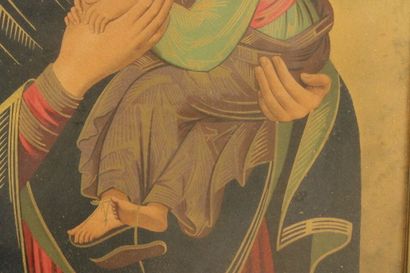 Vierge à l'Enfant dans le goût byzantin,...