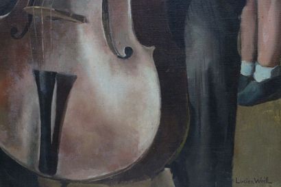 Lucien WEIL (1902-1963) 
Le violoncelliste,...