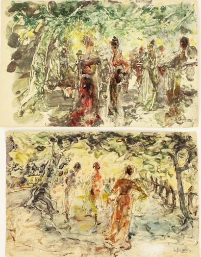 Luis BONNIN MARTIN (1873-1964)
Scènes au...