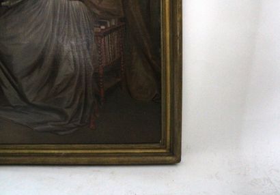École Française du XIXe siècle. Dame à son...