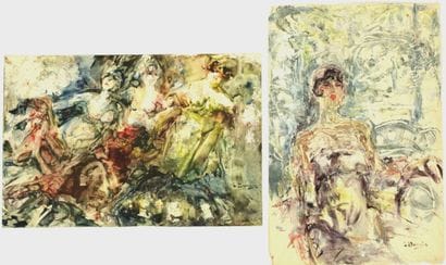 Luis BONNIN MARTIN (1873-1964) 
La danse,...