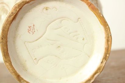 Emile GALLE (1846-1904), earthenware baluster...