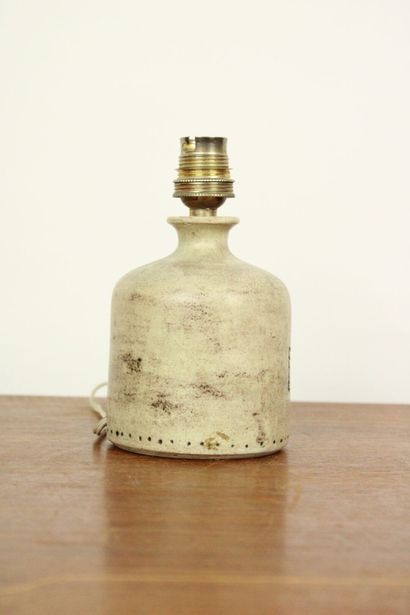 Jacques BLIN (1920-1995) Ceramic lamp with...