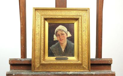 Henri BOURCE (1826-1899)
Portrait de femme,...
