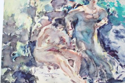 Luis BONNIN MARTIN (1873-1964)
Nu, aquarelle...