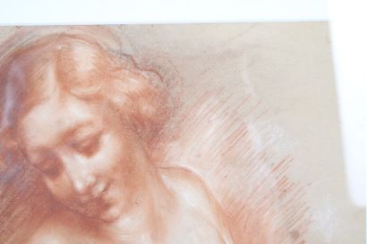 École du XXe siècle, Nu, sanguine sur papier,...