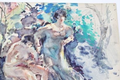 Luis BONNIN MARTIN (1873-1964)
Nu, aquarelle...