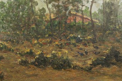 Julien CALVÉ (?-1924)
Dans la foret d'Arcachon,...
