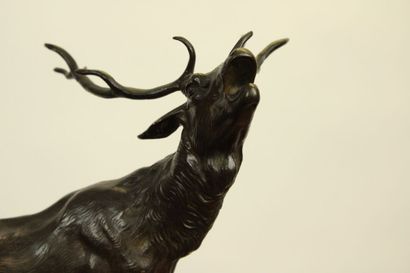 VALTON Charles (1851-1918)
Le brame du cerf,...