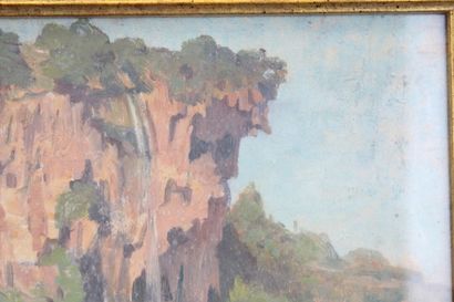 Victor BRUGAIROLLES (1869-1936) 
Le pont...