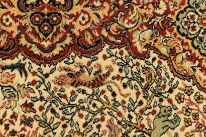 OMAN. Pure wool velvet carpet, decorated...