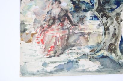 Luis BONNIN MARTIN (1873-1964)
Nu, aquarelle...