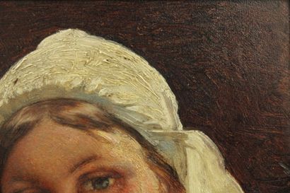 Henri BOURCE (1826-1899)
Portrait de femme,...
