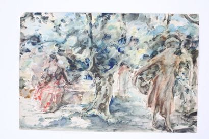 Luis BONNIN MARTIN (1873-1964)
Nu, aquarelle...