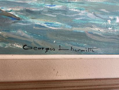 Georges LHERMITTE (1882-1967)
Marine, huile...