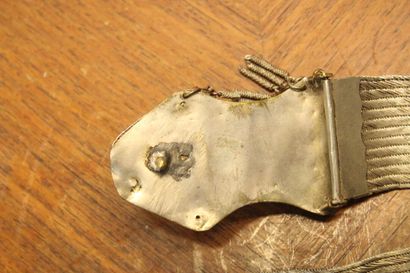 Silver belt. Period : XXth century. Dimensions...