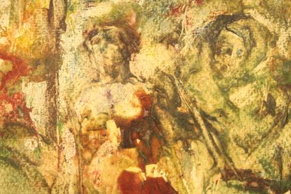 Luis BONNIN MARTIN (1873-1964) 
Scènes religieuses,...