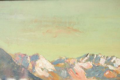 Joseph COMMUNAL (1876-1962), La montagne...