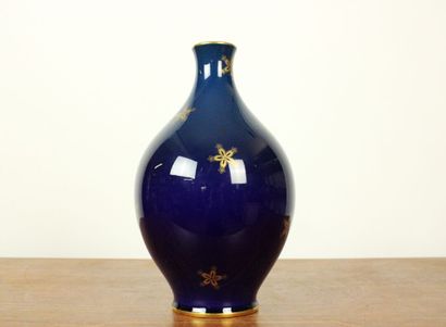 SEVRES. Porcelain vase decorated with stylized...