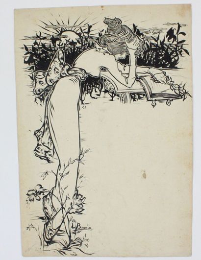 Luis BONNIN MARTIN (1873-1964)
Femme à la...