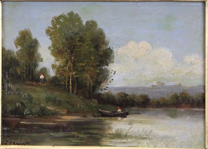 Paul FERON (XXème siècle) (attribué à)
Barque...