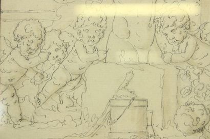 Louis-Félix Delarue (attribué à). 
Crayon...