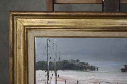Georges LAPORTE (1927-2000)
Paysage lacustre,...