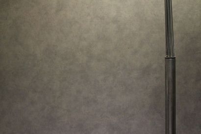 Design floor lamp in chromed steel with three...