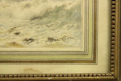 Paul ROUX (c.1845-1918)
Paysage de tempête,...