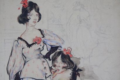Luis BONNIN MARTIN (1873-1964)
Les deux danseuses,...