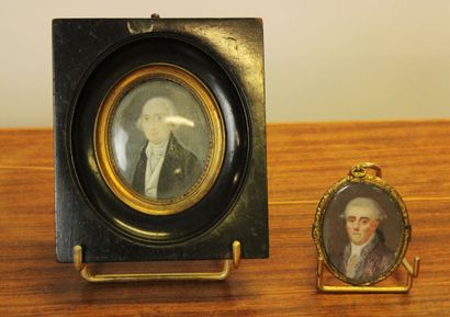 École du XIXème siècle, portraits d'homme,...