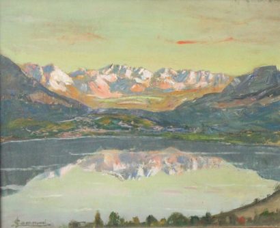 Joseph COMMUNAL (1876-1962), La montagne...