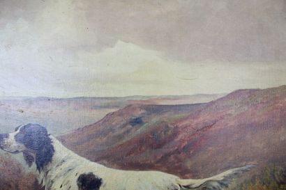Walter REEVES (1882-1900).
Deux épagneuls...