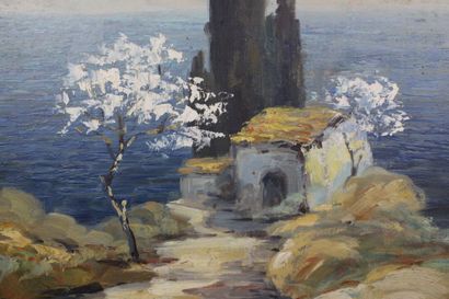 Dieudonné JACOBS (1887-1967)
Paysage méditerranéen,...