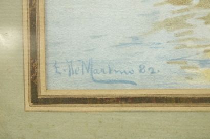 Edoardo Federico DE MARTINO (1838-1912)
Marine,...