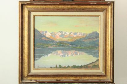 Joseph COMMUNAL (1876-1962), La montagne...