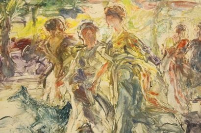 Luis BONNIN MARTIN (1873-1964)
Scène au jardin,...