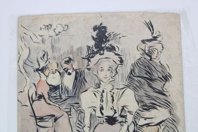 Luis BONNIN MARTIN (1873-1964)
Élégante assise,...