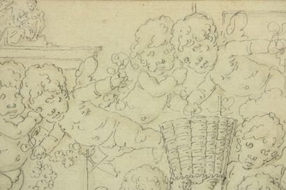 Louis-Félix Delarue (attribué à). 
Crayon...