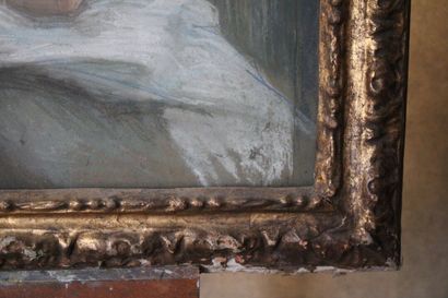 École française du XIXème siècle La couturière,...