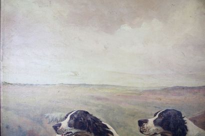 Walter REEVES (1882-1900).
Deux épagneuls...