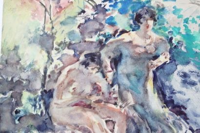 Luis BONNIN MARTIN (1873-1964)
Nu, aquarelle...