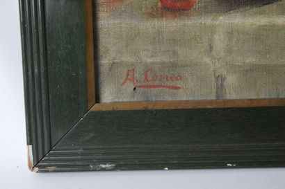 École française, XXème siècle. 
Nature morte,...
