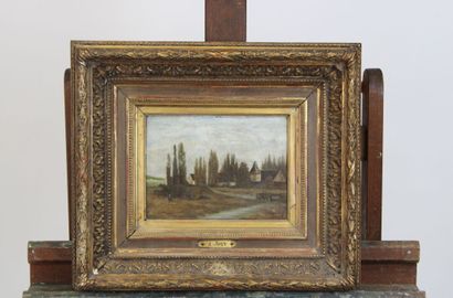 Alfred JOLY (XIXème)
Paysanne en campagne,...
