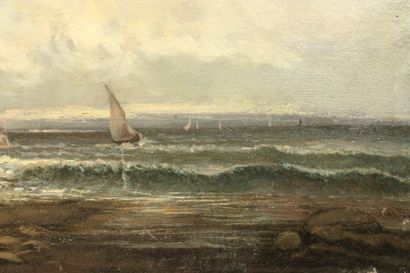 Louis BRETAGNE (XIXè siècle)
Pêcheurs sur...