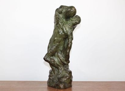 Oscar SINIA (1877-?) 
Pieta pleurante, bronze,...