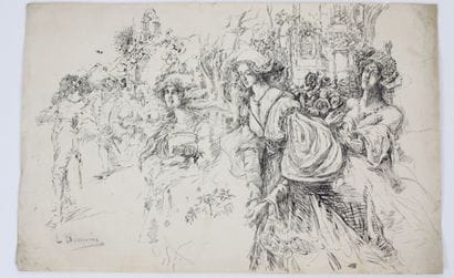 Luis BONNIN MARTIN (1873-1964)
Deux femmes...