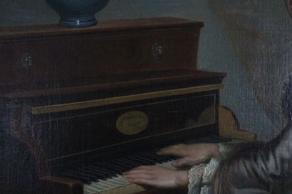 École Française du XIXe siècle. Dame à son...