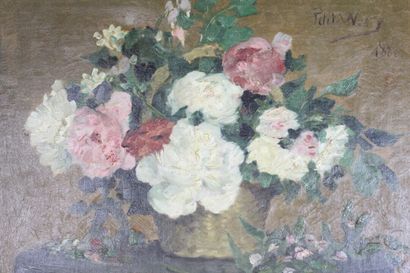 Georges PETIT-WERY (1845-1881) 
Nature morte,...